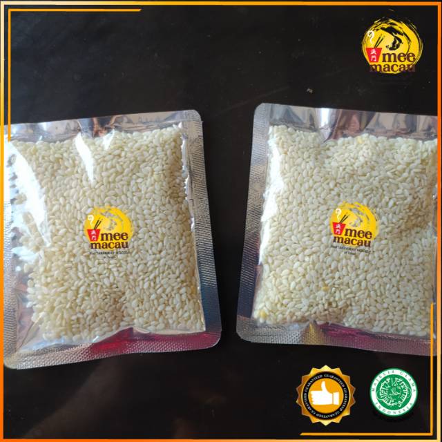 Wijen Putih Sachet | White Sesame Seeds Biji Halal MUI Import | 25 Gram