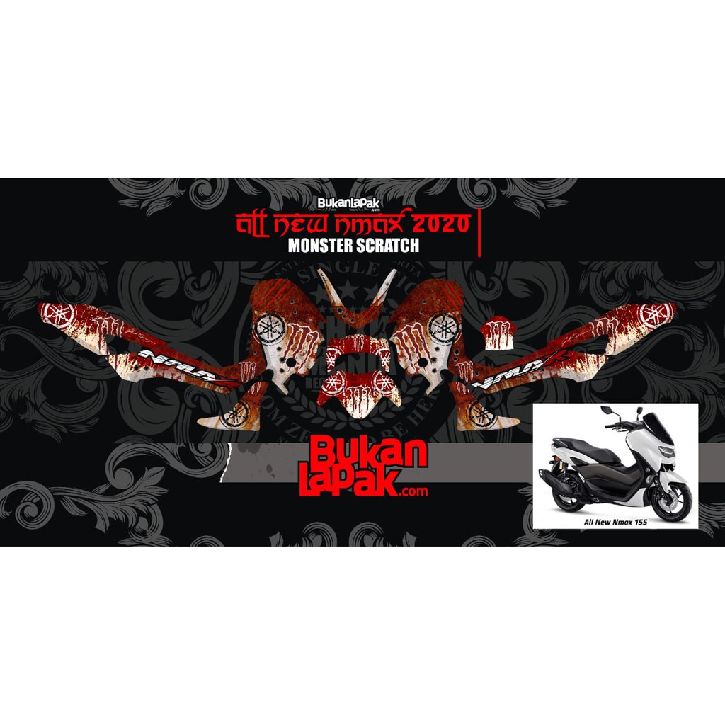 STICKER MOTOR N MAX DECAL N MAX STIKER DECAL STICKER NEW N MAX 2020