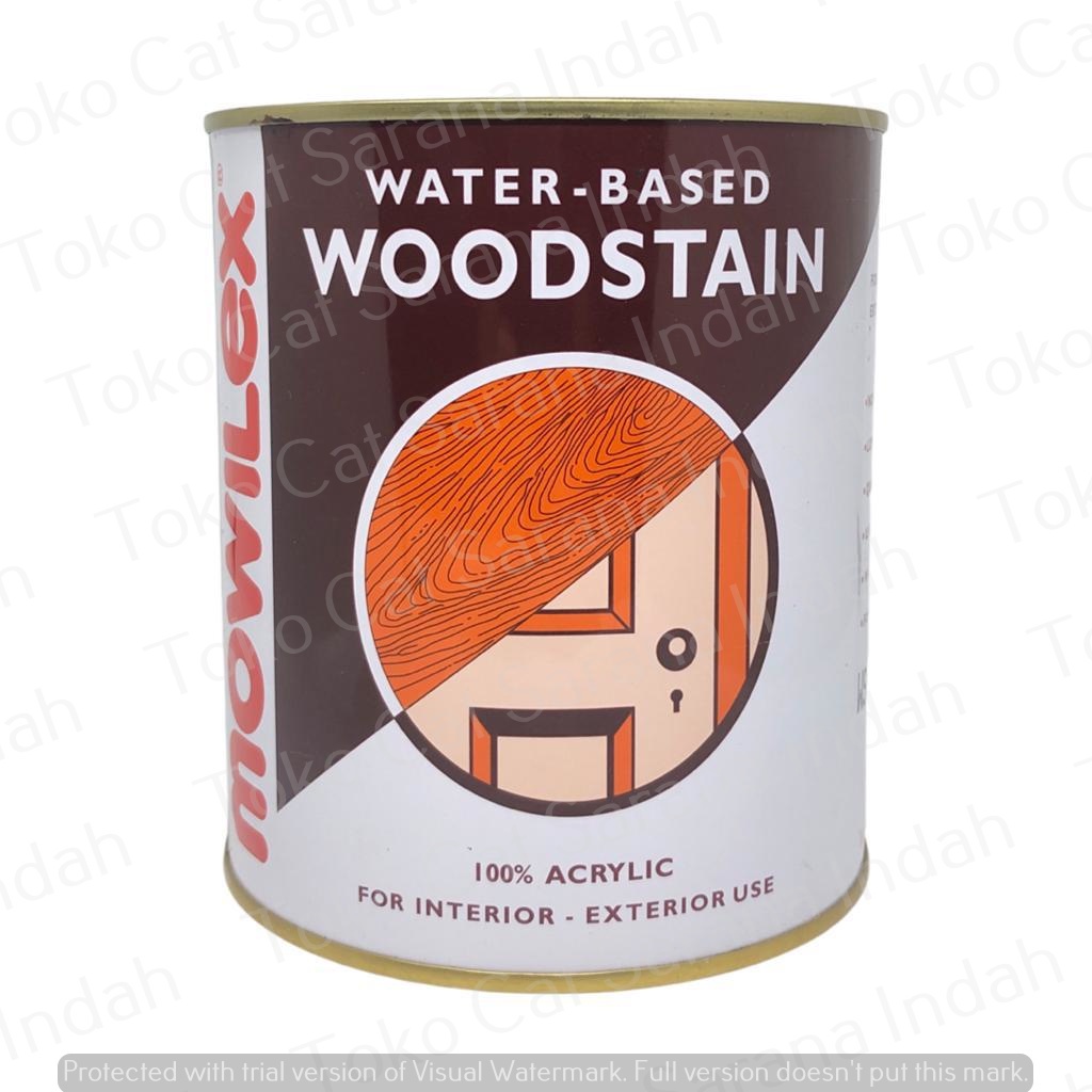 MOWILEX Woodstain Water-Based Cat Kayu 1 KG PLITUR CAT KAYU Air Plitur Politur kayu pelitur air cat 
