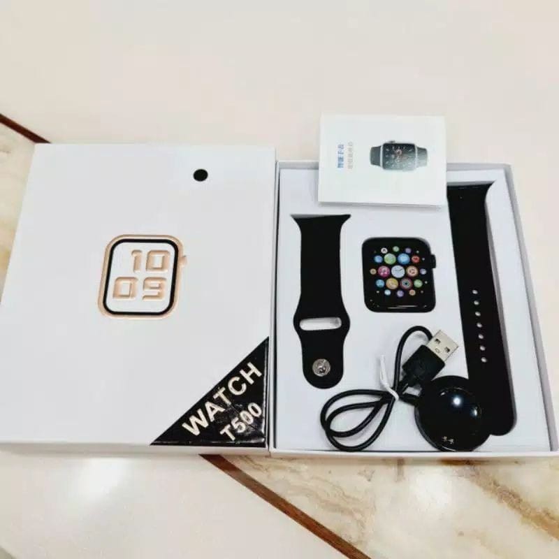 Smartwatch Bluetooth Call Layar Sentuh Jam Olahraga Type T-55-T500 HITAM