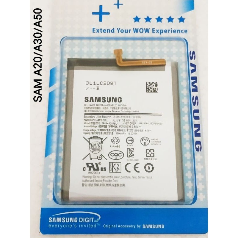 BATERAI / BATERE SAMSUNG A20 / A30 / A30S / A50 / A50S (EB-BA505ABU)