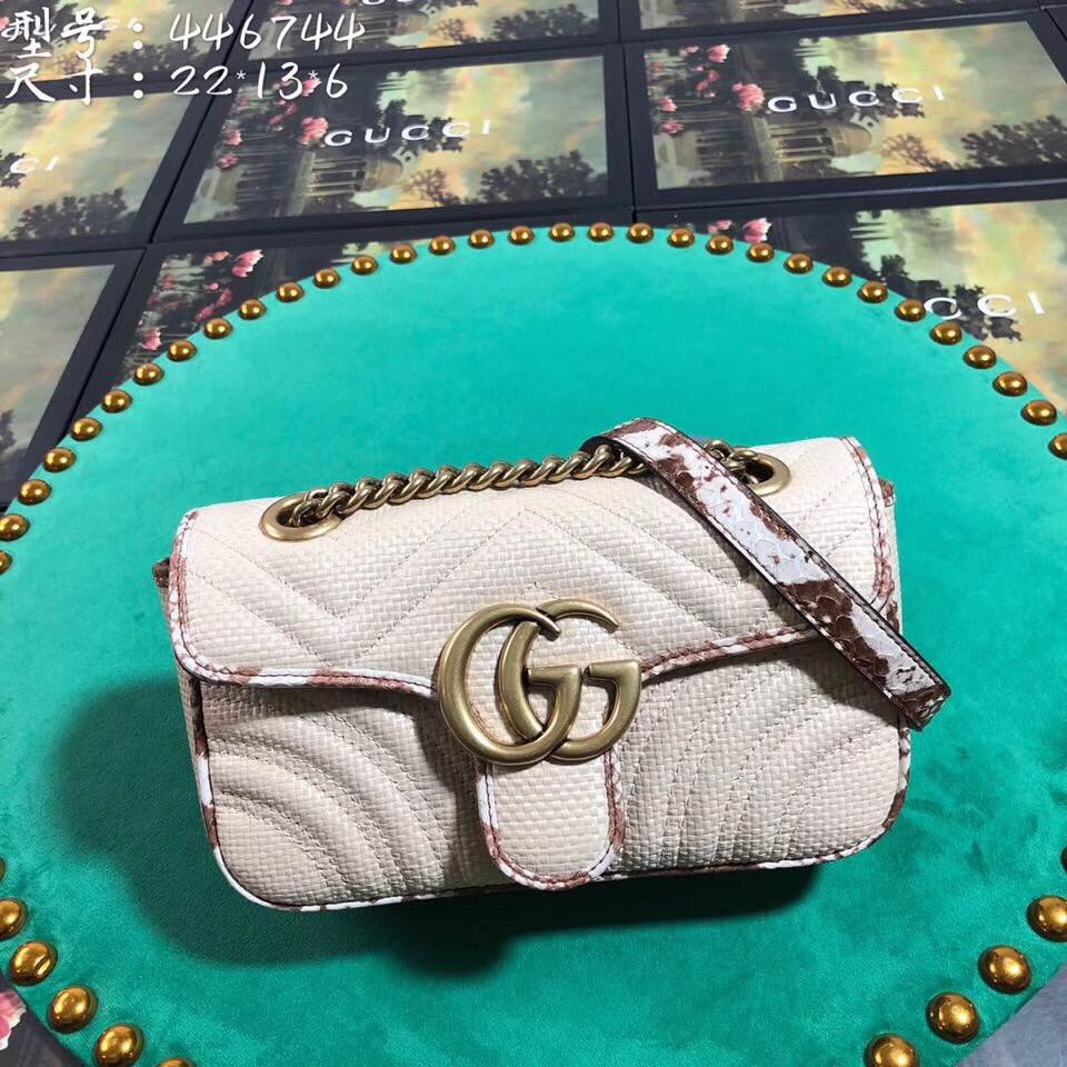 Tas Gucc-i Marmont  443490 Branded/Quality/Super Quality/Kualitas/Vip/Mirror ML