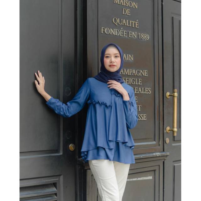 Davina Blouse in Oxford by Wearing Klamby