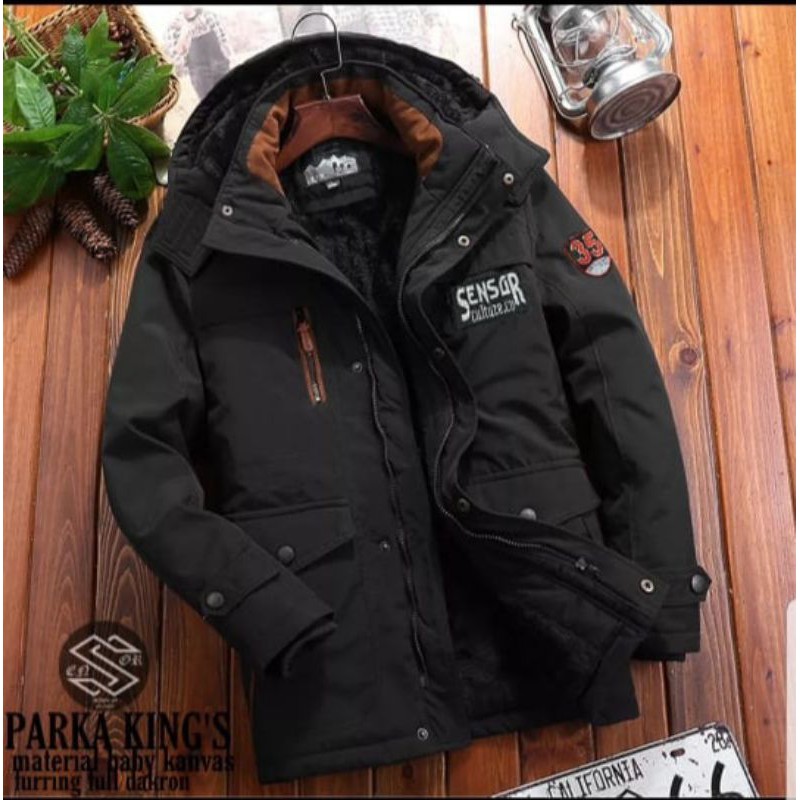 Parka King  MnG Millitary Original Sensor Tebal Puffer Pria Wanita