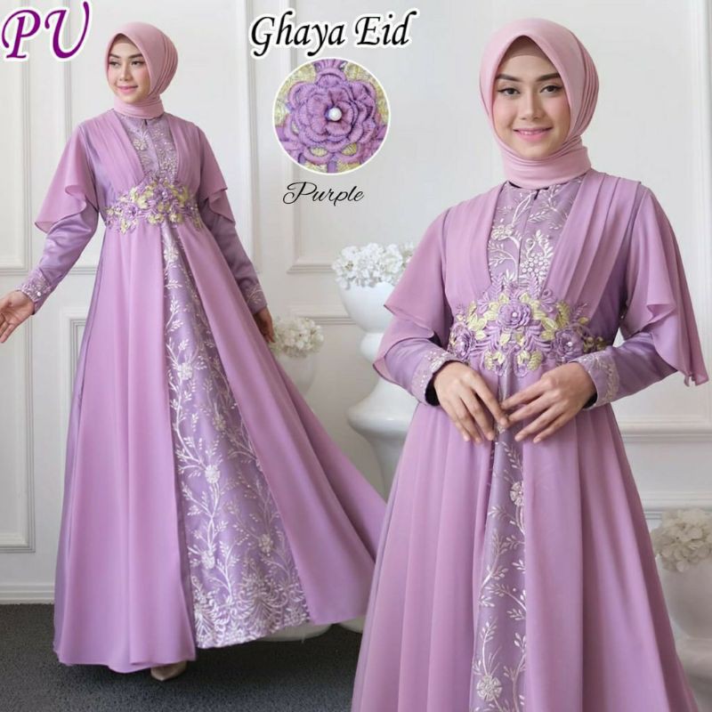 ghaya gamis maxi dress pesta wisuda bridesmaid