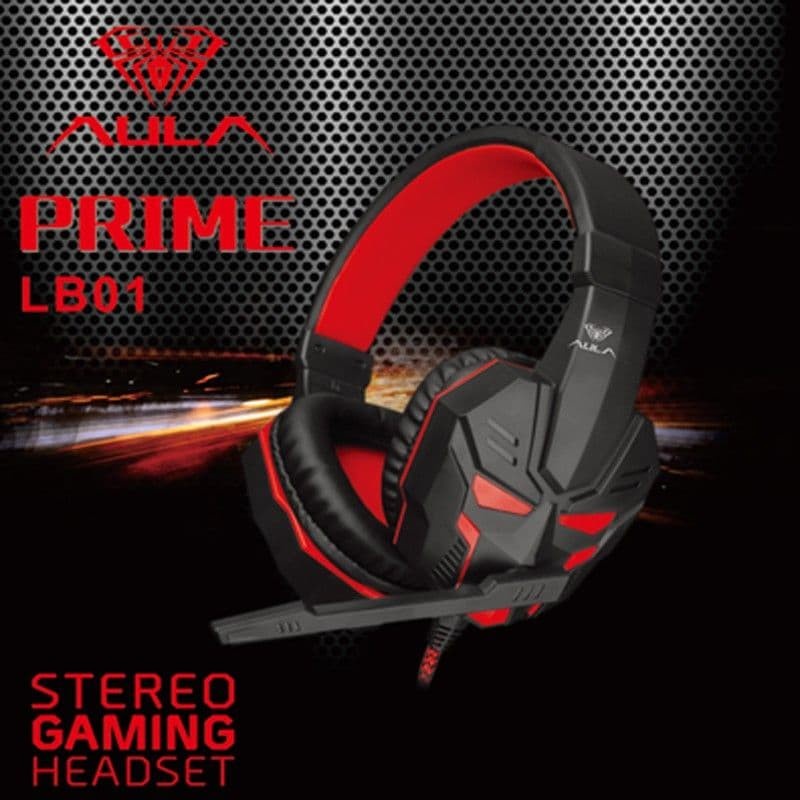 Hendset Gaming AULA LB01 PRIME Original Headset Geming Untuk Hp Dan Pc