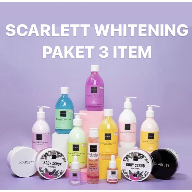 Scarlett Whitening Paket 3 Item