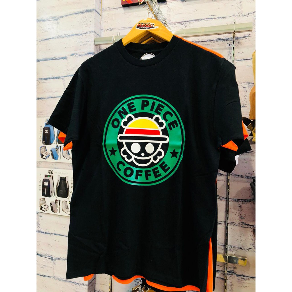 Kaos Anime Onepiece Coffee Black