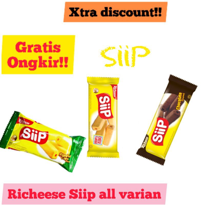 

Richeese Siip / snack jagung Richeese Siip / Cemilan anak / snack nabati