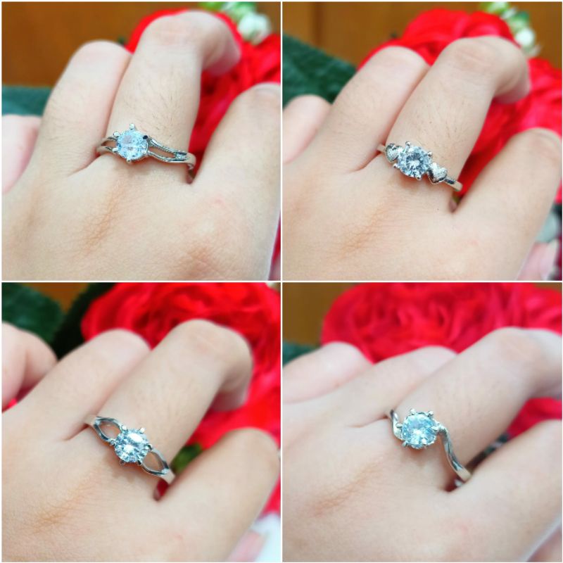 Fourfashion Cincin Dewasa Casual Batu Permata Kekinian PD241