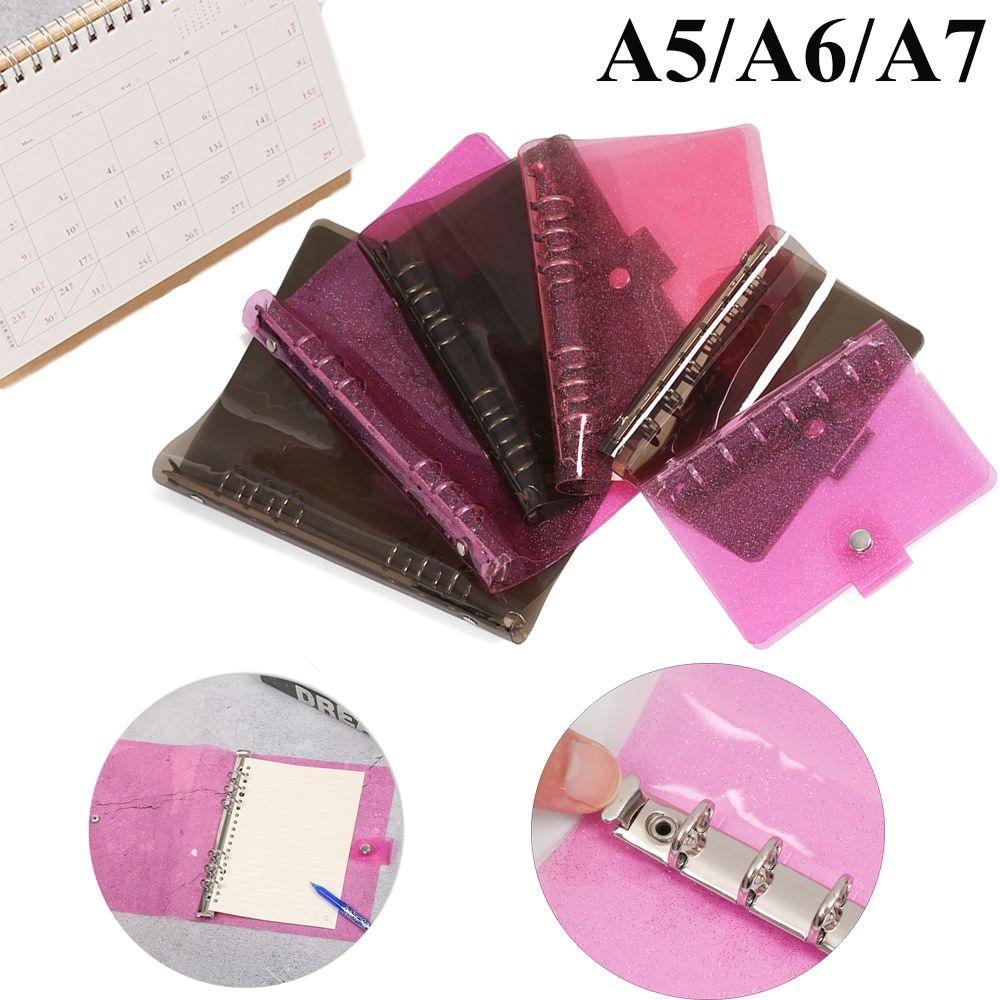 Nanas A5/A6/A7 Cover Notebook Glitter Perlengkapan Kantor Notepad Shell Diary Book Blackpink Planner Klip Blackpink