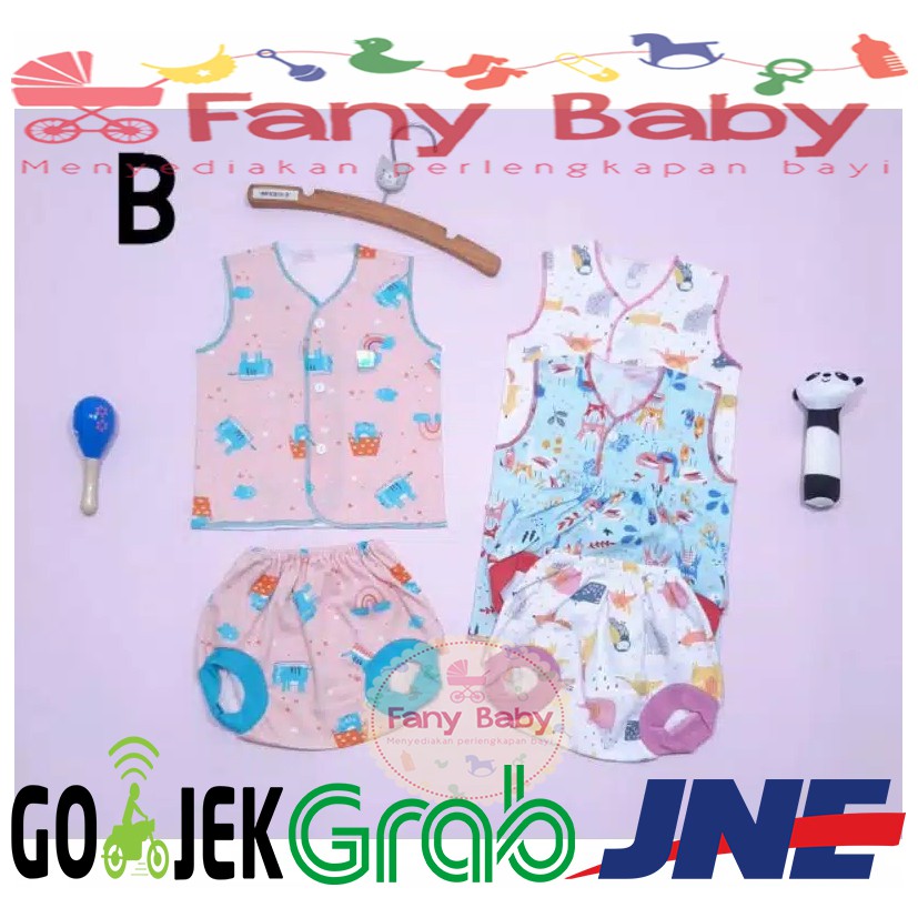 Little Queen Setelan Baju Lengan kutung + Celana Pop Isi 3 Pcs