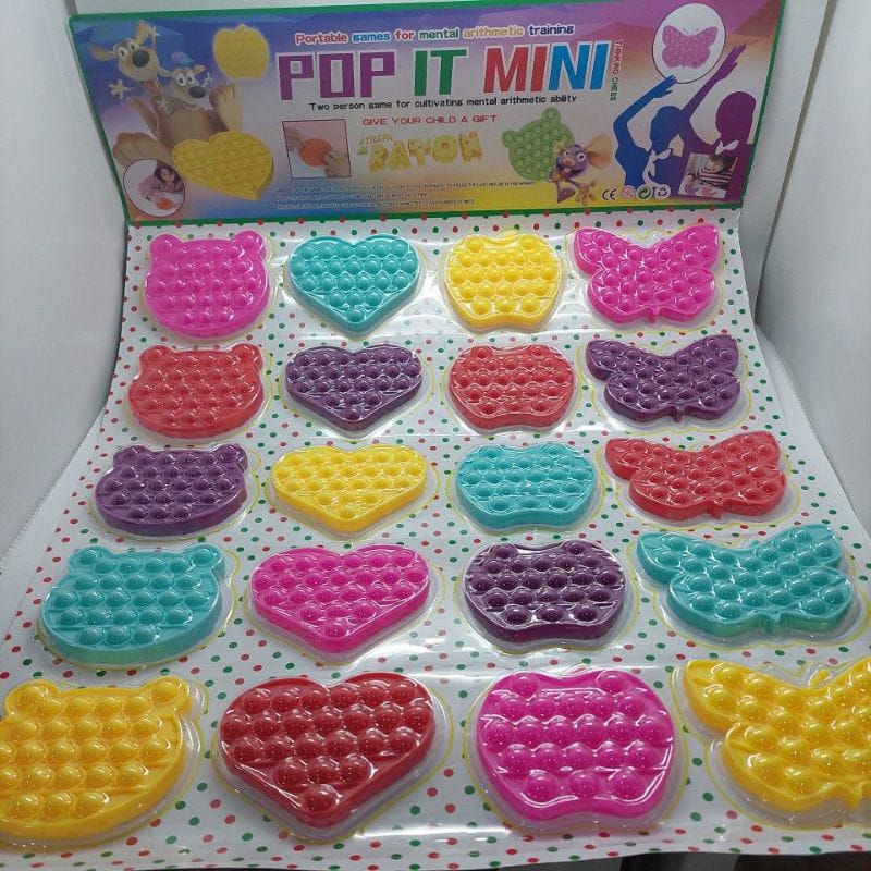 Grosir popit mini / Grosir mainan anak harga / lembar isi 20pcs