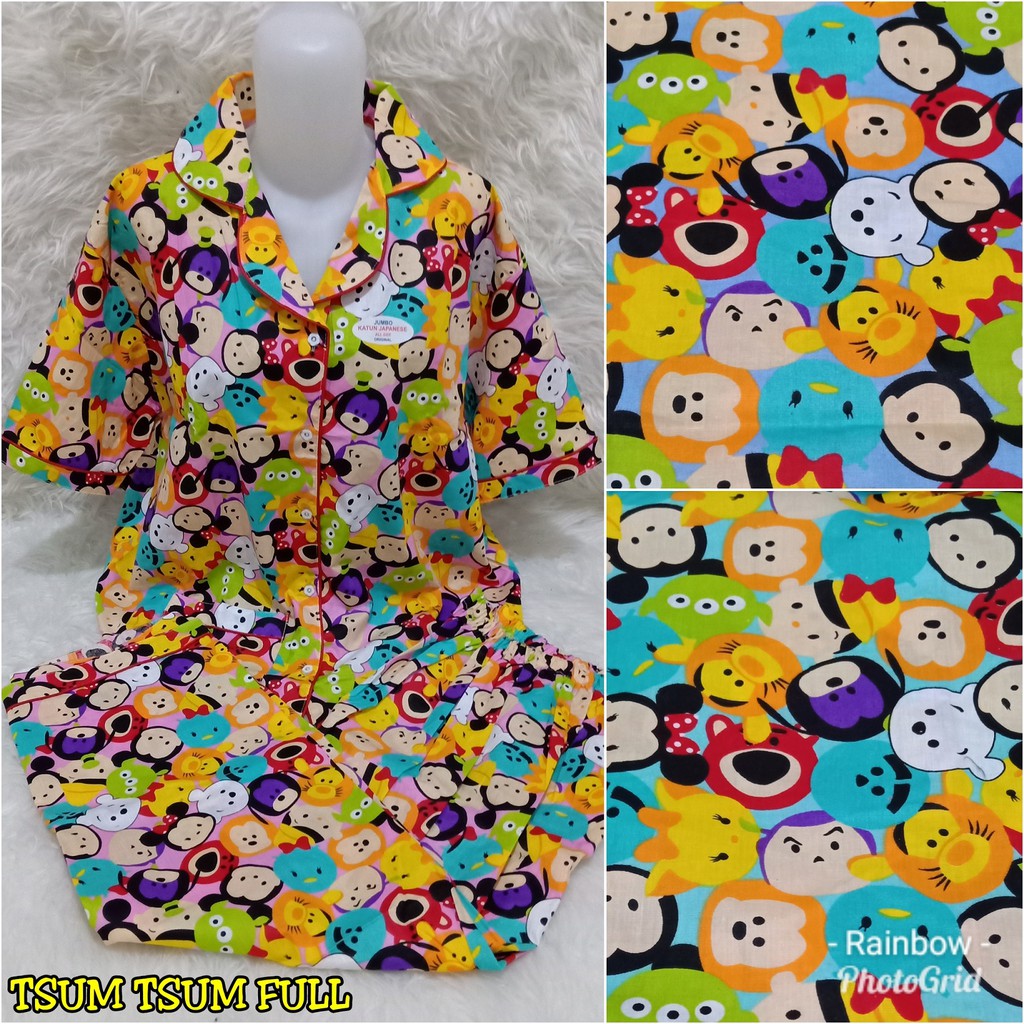 Piyama CP celana panjang baju pendek katun jepang fit to Piyama CP celana panjang baju pendek katun jepang fit to