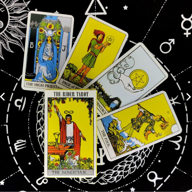 Rider Waite Smith Kartu Tarot Oracle Board Game Prisma Visions Radiant Untuk Pertemuan Keluarga