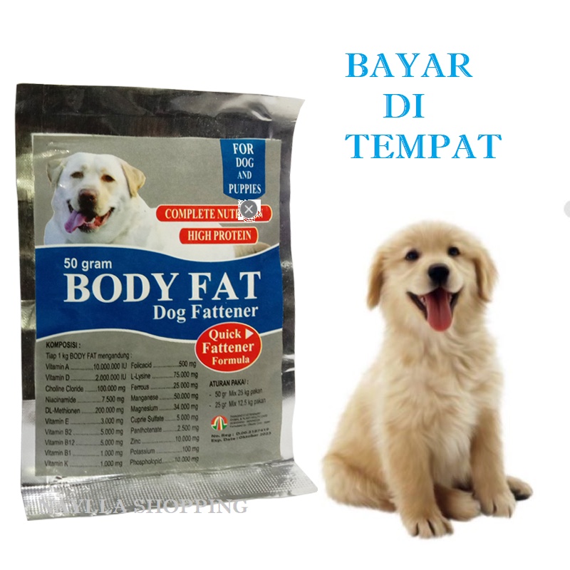 VITAMIN ANJING KURUS OBAT PENGGEMUK BADAN ANJING BODY FAT