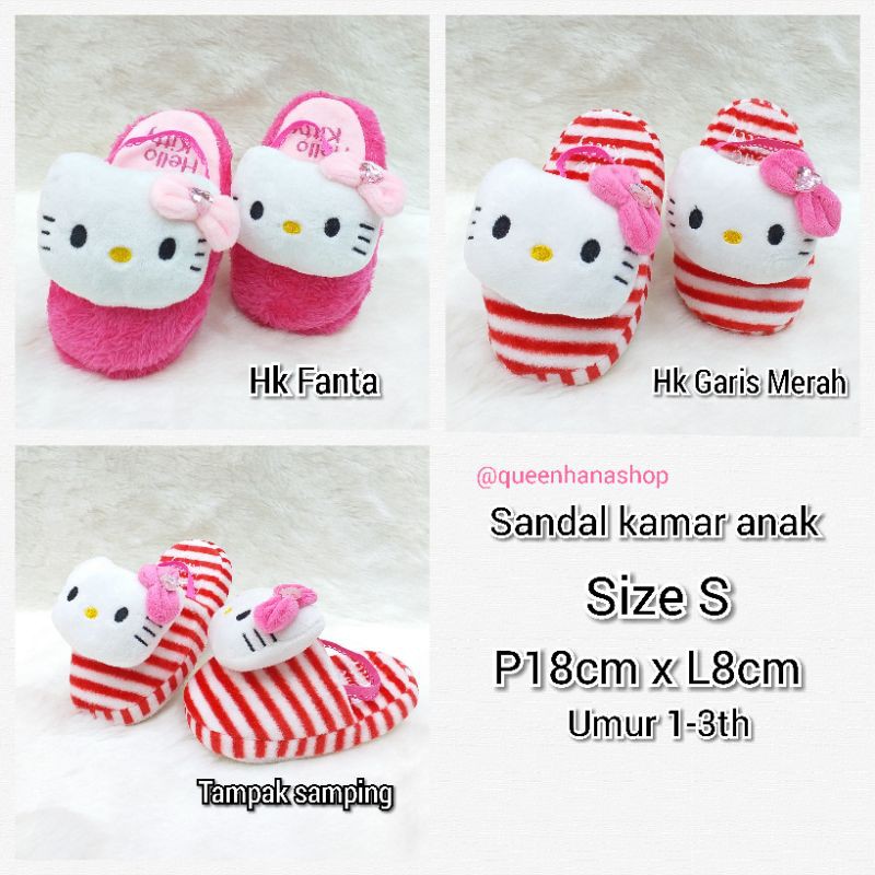 Sandal Kamar Anak Karaktet Sandal Boneka Lucu Timbul Sepatu Boneka