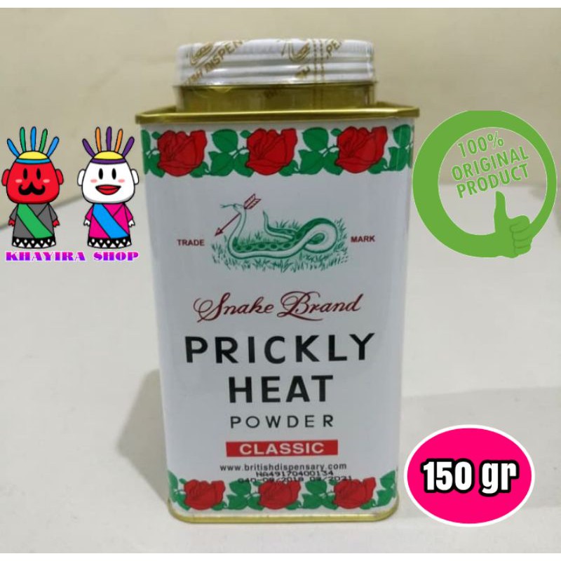Bedak Prickly Heat Classic 150 gr /Bedak Ular/Bedak Gatal
