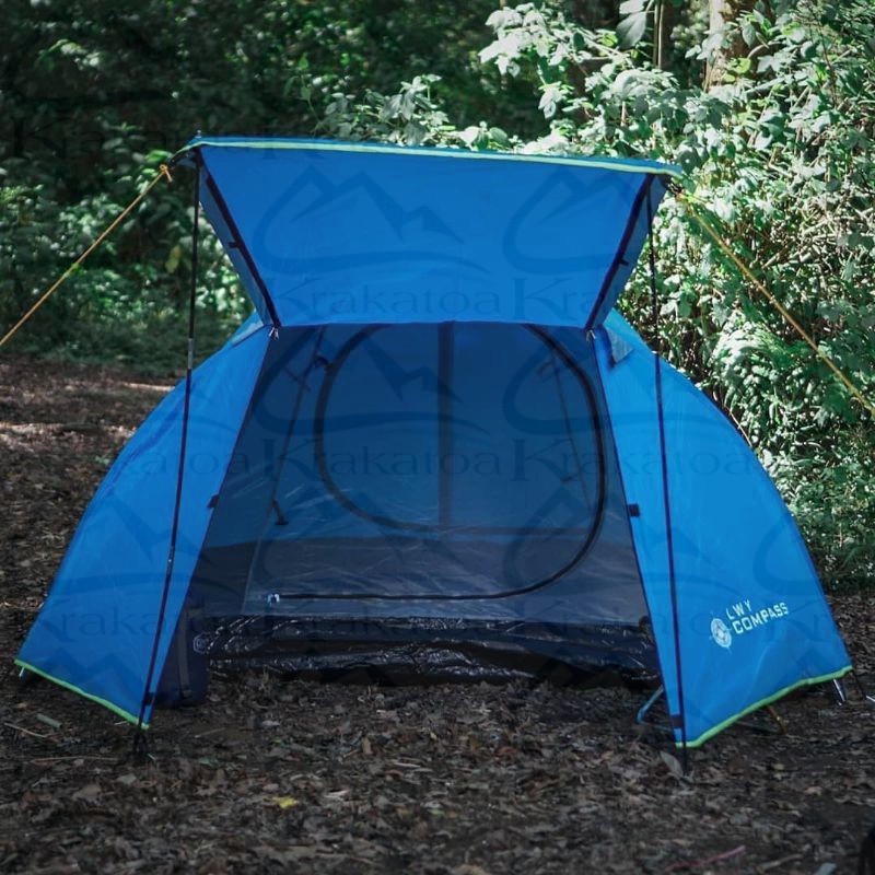 【COD】 Tenda Compass LWY` Dome Fiber 4P 5P` Double Layer 4 - 5 Orang Tent` Camping Outdoor Kemah Compas