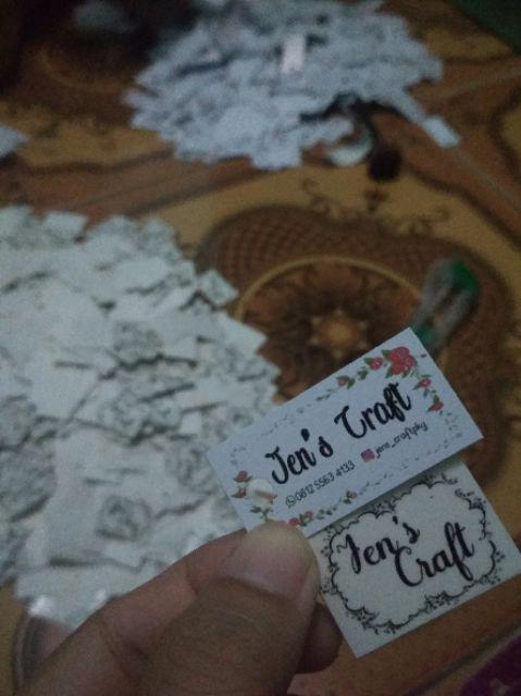 Hangtag Standart 260gr  Free Design - Free Lubang