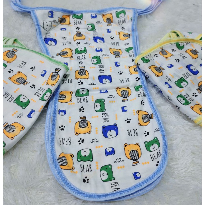 1 Lusin (12pcs) Celena Popok Bayi Kain Tali Katun Motif / Popok Kain Cuci / Popok Tali