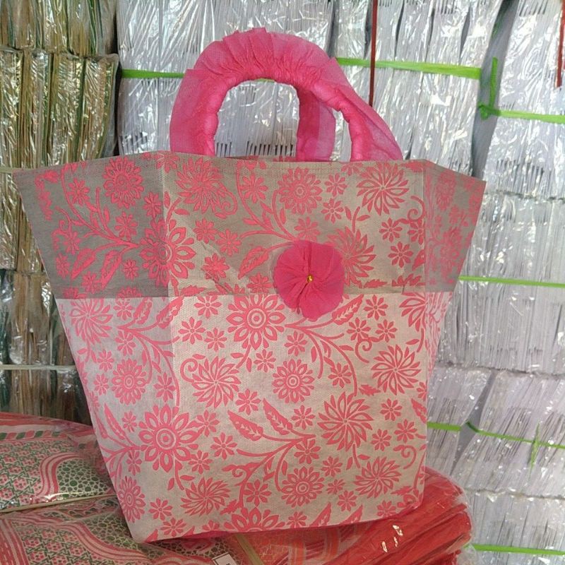 Tas hajatan/ spunbond tas box 22x22 tebal kaku