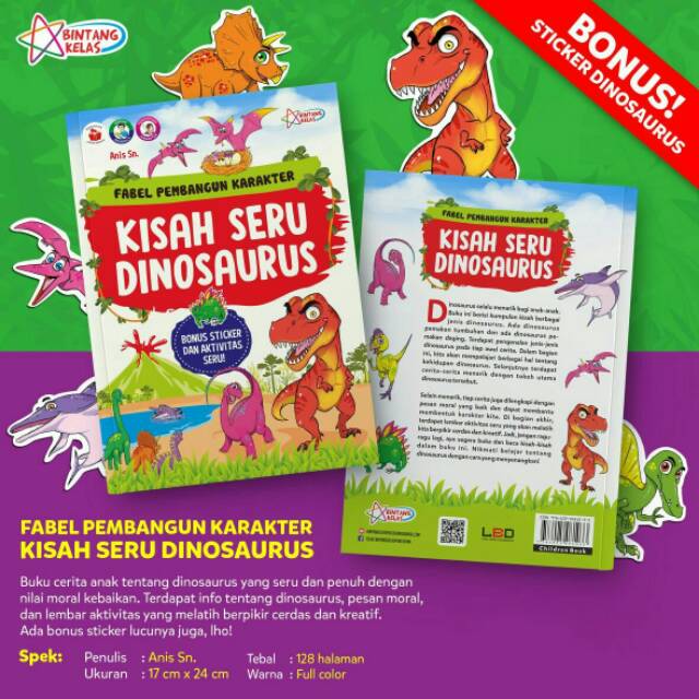 Fabel pembangun karakter kisah seru dinosaurus