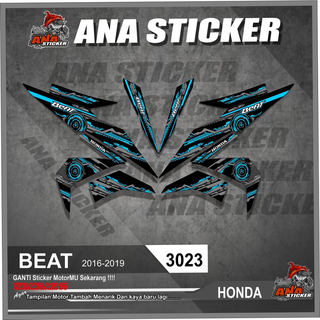 3023 Stripping Variasi Honda BEAT 2016-2019 Semi Full