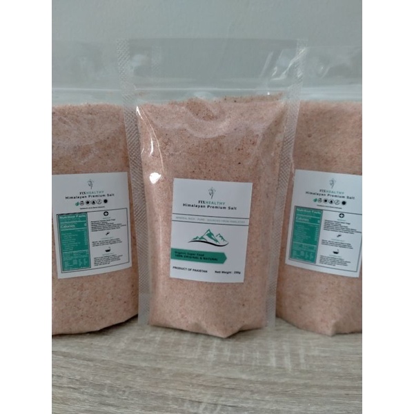 

(Asli)Garam Himalaya Fixhealthy 250gr Himalayan Pink Salt Pure Super Fine Original Premium Organic Himalayan Salt 250 gram