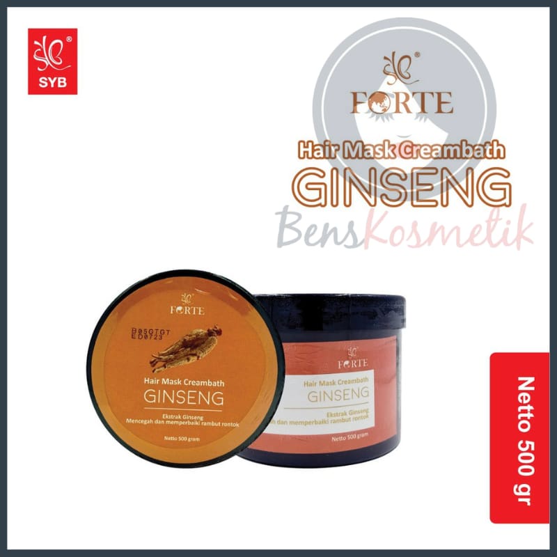 GINSENG SYB FORTE HAIR MASK CREAMBATH BPOM / hair mask crembath SYB