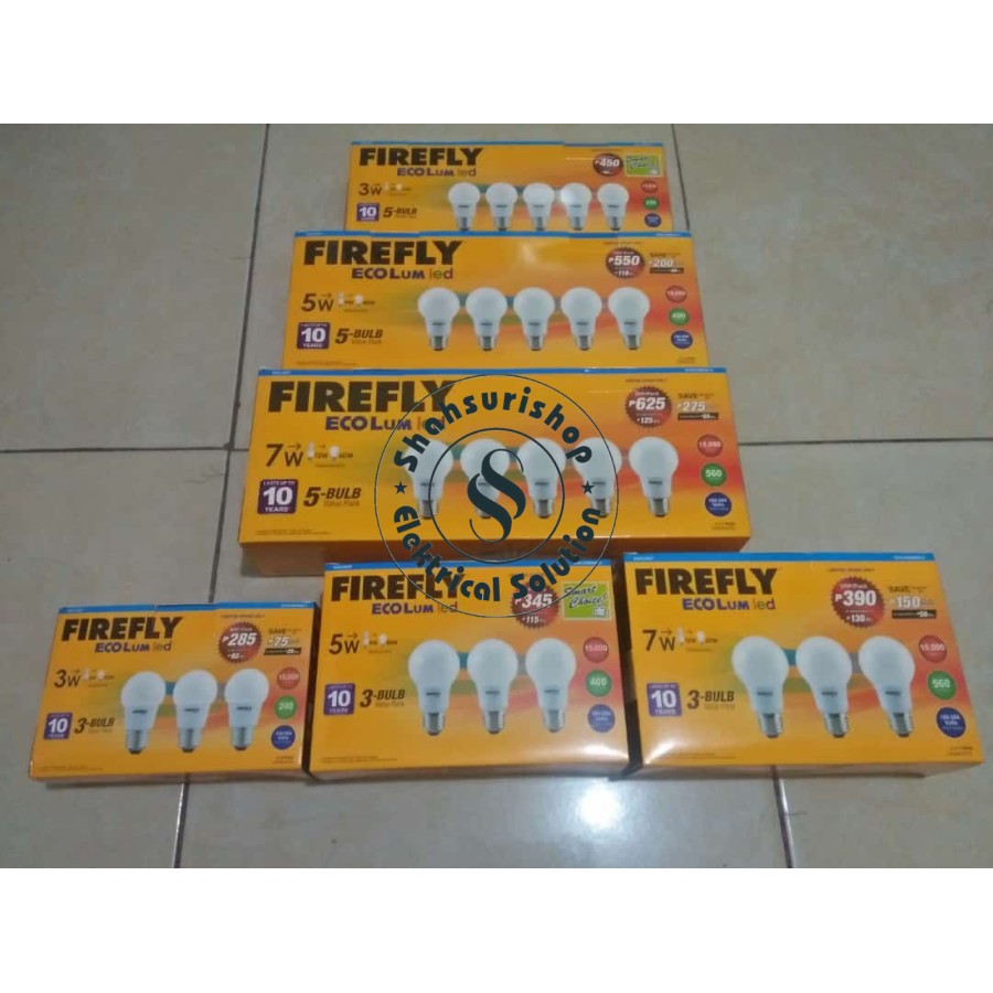 LAMPU LED MURAH ISI 5 FIREFLY 5 W WATT BY MEVAL TERANG DAN BERGARANSI