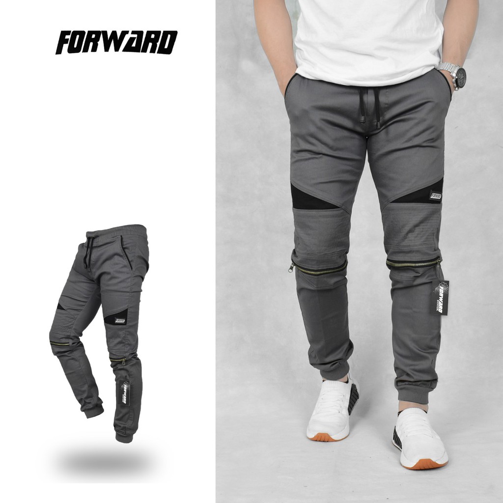  Celana  joger jogger  ziper pria premium forward  Shopee 