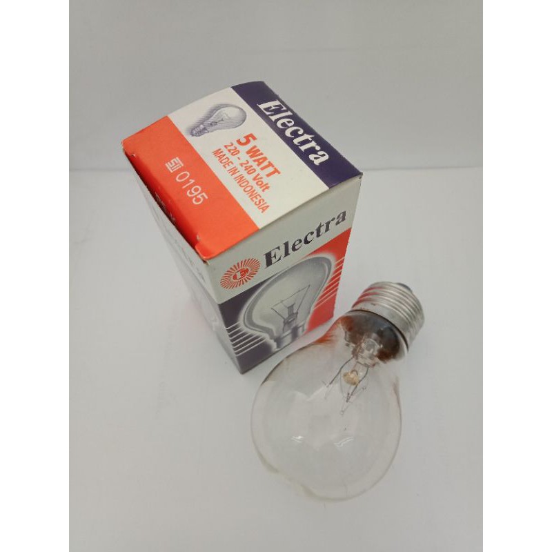 LAMPU PIJAR / BOHLAM CLEAR 5 WATT - ELECTRA