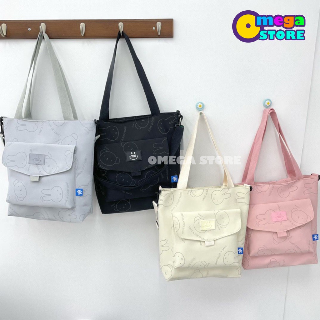 [O&amp;S] Tote Bag Motif Kelinci Terbaru Bagus Simple Elegan Casual Fashion-OS268