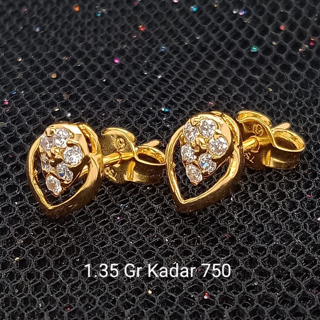 Anting Emas 17 K - 1.35 gr Kadar 750 - 3478