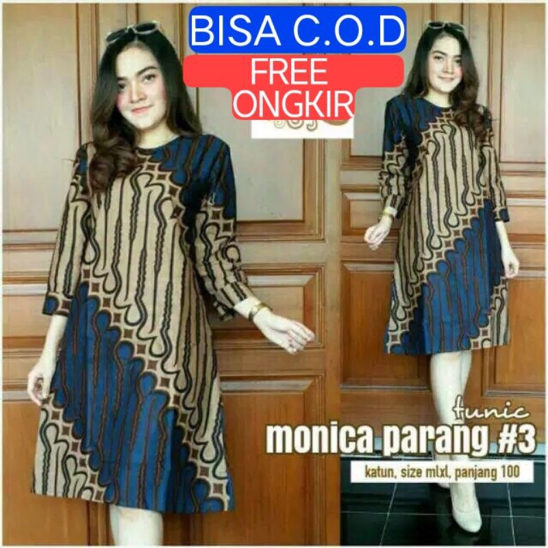 tunik batik pekalongan motif parang