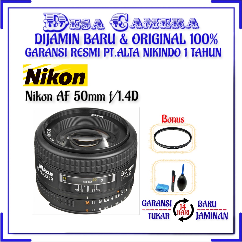 Nikon AF 50mm f/1.4D Garansi Resmi