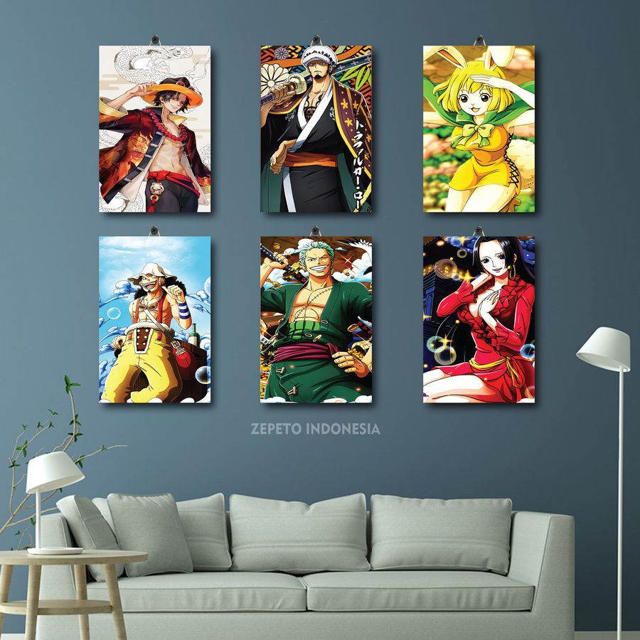 61-85 HIASAN KAMAR KAYU GAMBAR ONE PIECE KEREN 20X30 3OWZL/GBRS3/ HIASAN KAMAR BAYI ANIME NAMI ROBIN