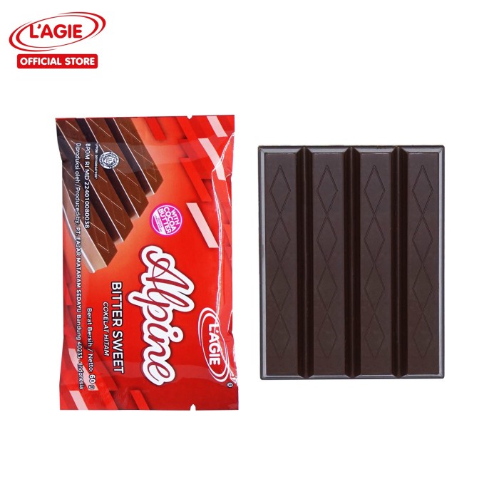 

504Oekho Lagie Coklat Pahit Manis Alpine Bitter Sweet 3X60Gr 6J477iyfi