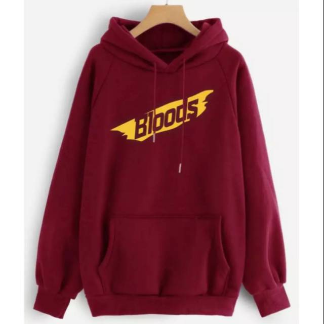 Sweater Hoodie Maroon BLOODS Premium