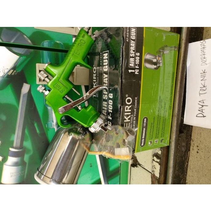 SPRAY GUN F 100 G TEKIRO SEMPROTAN CAT TABUNG ATAS TEKIRO