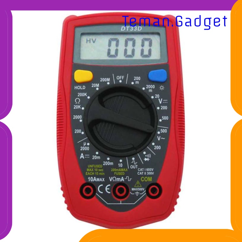 TG-DG387 POCKET SIZE DIGITAL MULTIMETER AC/DC VOLTAGE TESTER - DT33D