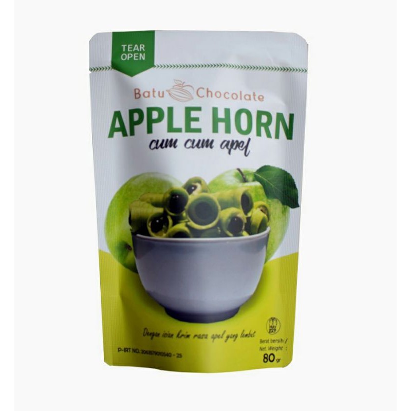 Batu Chocolate - Apple Horn ~ Cum Cum Apel - Oleh Oleh Khas Malang  - Oleh oleh khas Batu - Apel Malang