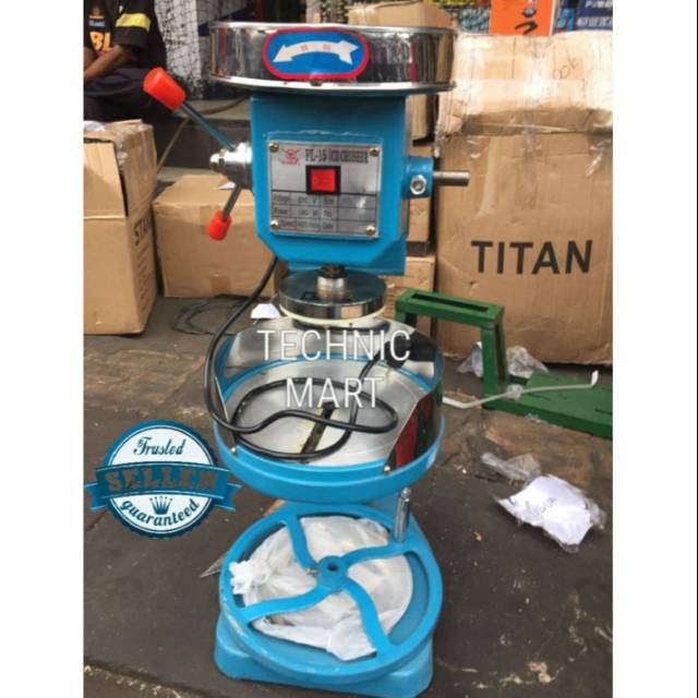 Mesin Serut Es Ice Crusher Listrik dan pManual FL-15