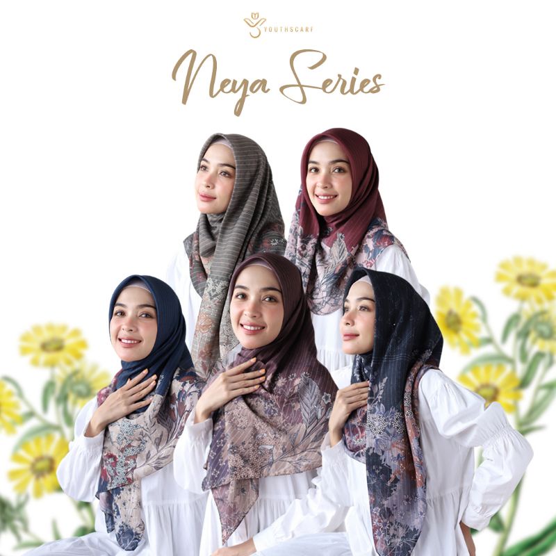 HIJAB VOAL PRINTING - HIJAB SEGI EMPAT - YOUTHSCARF - NEYA SERIES (REGULER)