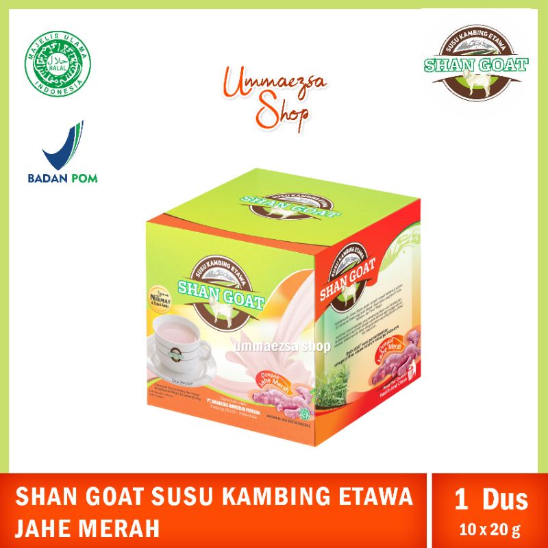 

SUSU KAMBING ETAWA BUBUK VARIAN JAHE MERAH SHAN GOAT