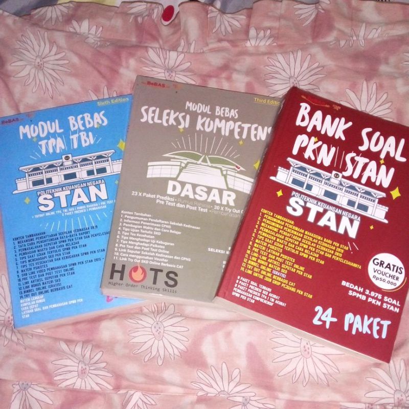 (PART 1) PRELOVED BUKU SPMB STAN BIMBEL BEBAS ORIGINAL