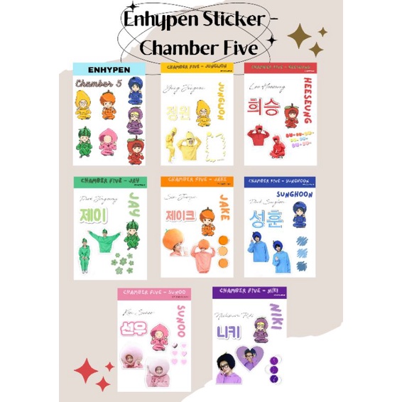 

RAMYEONJII — EN STICKER CHAMBER FIVE ENHYPEN STIKER