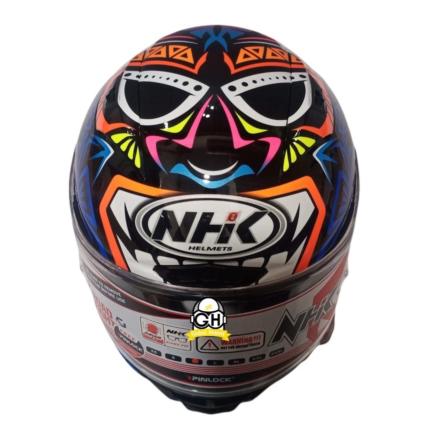 HELM NHK GP R TECH STREET REMY #2 EAGLE BLACK GLOSSY