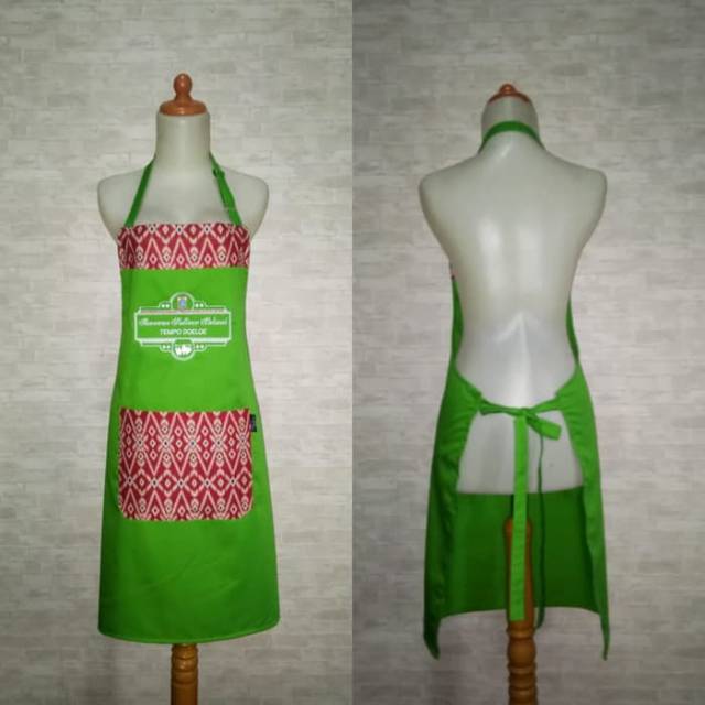 Celemek apron kombinasi batik Celemek batik Celemek masak Celemek dapur Celemek koki